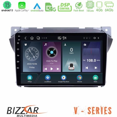 Bizzar V Series Suzuki Alto & Nissan Pixo 10core Android13 4+64GB Navigation Multimedia Tablet 9