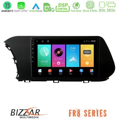Bizzar FR8 Series Hyundai i20 2021-2024 8core Android13 2+32GB Navigation Multimedia Tablet 10