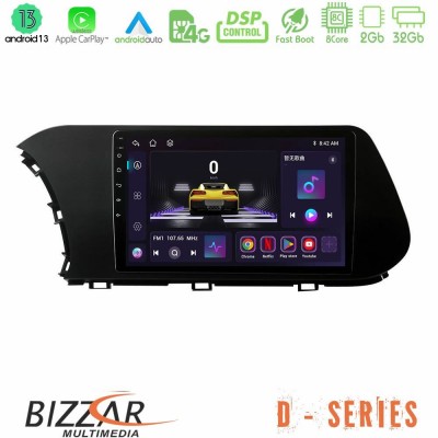 Bizzar D Series Hyundai i20 2021-2024 8core Android13 2+32GB Navigation Multimedia Tablet 9