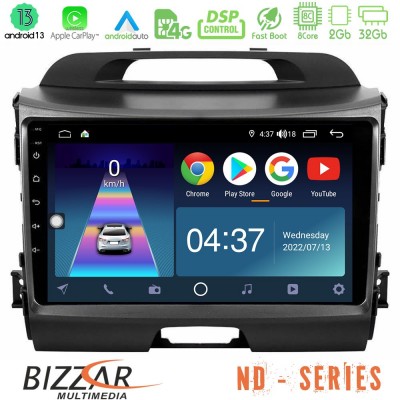 Bizzar ND Series 8Core Android13 2+32GB Kia Sportage Navigation Multimedia Tablet 9
