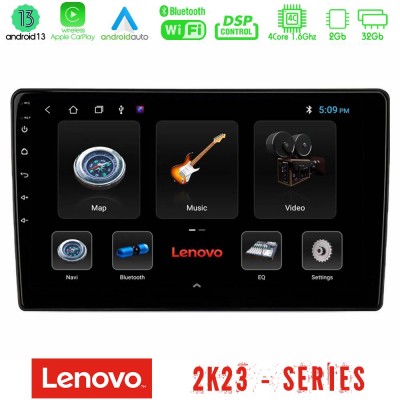 Lenovo Car Pad Universal 4Core Android13 2+32GB Navigation Multimedia Tablet 9