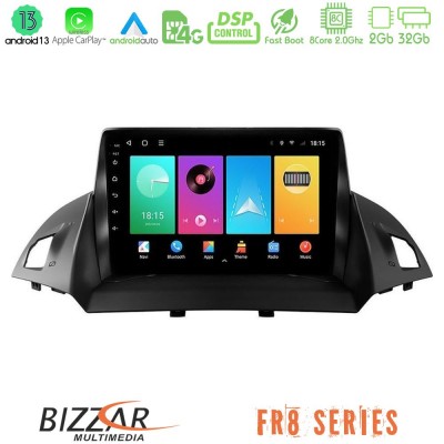 Bizzar FR8 Series Ford C-Max/Kuga 8core Android13 2+32GB Navigation Multimedia Tablet 9