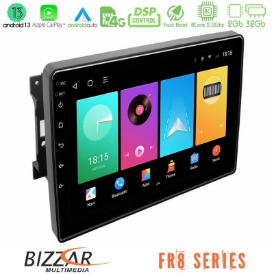 Bizzar FR8 Series Chrysler / Dodge / Jeep 8core Android13 2+32GB Navigation Multimedia Tablet 10