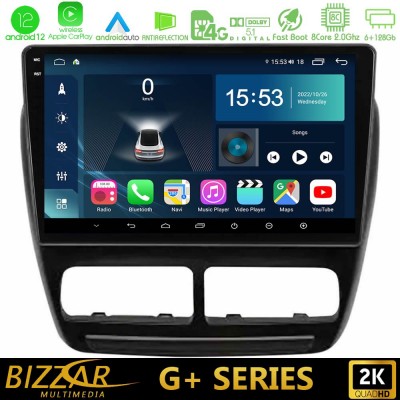 Bizzar G+ Series Fiat Doblo / Opel Combo 2010-2014 8Core Android12 6+128GB Navigation Multimedia Tablet 9