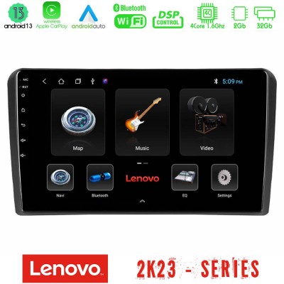 Lenovo Car Pad Audi A3 8P 4Core Android 13 2+32GB Navigation Multimedia Tablet 9