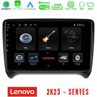 Lenovo Car Pad Audi TT B7 4Core Android 13 2+32GB Navigation Multimedia Tablet 9