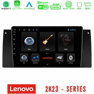 Lenovo Car Pad BMW 5 Series (E39) / X5 (E53) 4Core Android 13 2+32GB Navigation Multimedia Tablet 9