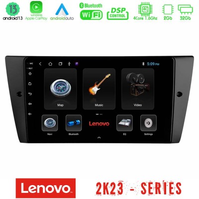 Lenovo Car Pad BMW 3 Series 2006-2011 4Core Android 13 2+32GB Navigation Multimedia Tablet 9