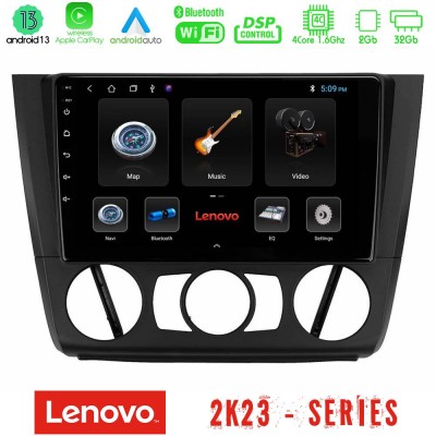 Lenovo Car Pad BMW 1Series E81/E82/E87/E88 (MANUAL A/C) 4Core Android 13 2+32GB Navigation Multimedia Tablet 9