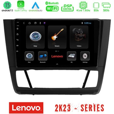 Lenovo Car Pad BMW 1Series E81/E82/E87/E88 (AUTO A/C) 4Core Android 13 2+32GB Navigation Multimedia Tablet 9