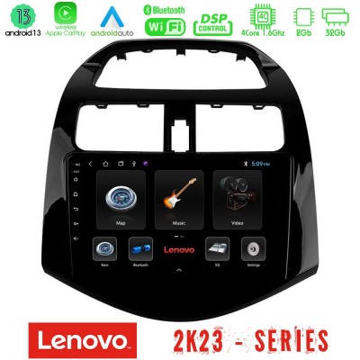 Lenovo Car Pad Chevrolet Spark 2009-2015 4Core Android 13 2+32GB Navigation Multimedia Tablet 9