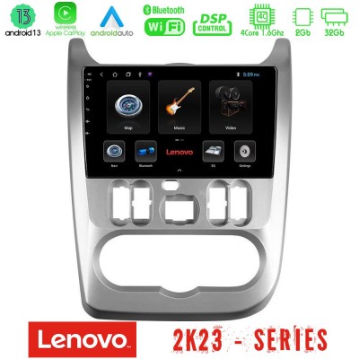 Lenovo Car Pad Dacia Duster/Sandero/Logan 4Core Android 13 2+32GB Navigation Multimedia Tablet 9
