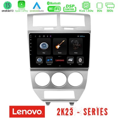 Lenovo Car Pad Dodge Caliber 2006-2011 4Core Android 13 2+32GB Navigation Multimedia Tablet 10