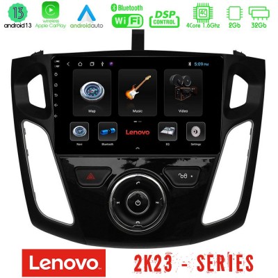 Lenovo Car Pad Ford Focus 2012-2018 4Core Android 13 2+32GB Navigation Multimedia Tablet 9