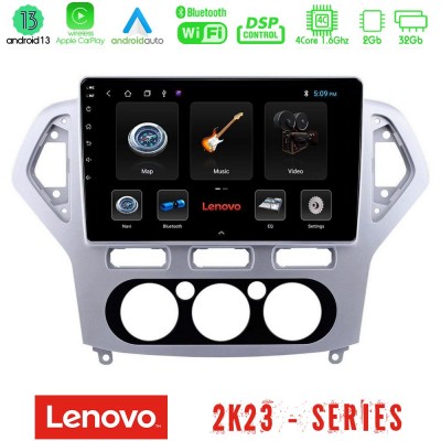 Lenovo Car Pad Ford Mondeo 2007-2010 Manual A/C 4Core Android 13 2+32GB Navigation Multimedia Tablet 10