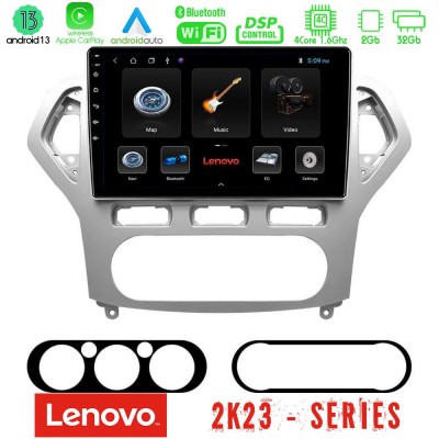 Lenovo Car Pad Ford Mondeo 2007-2010 AUTO A/C 4Core Android 13 2+32GB Navigation Multimedia Tablet 9