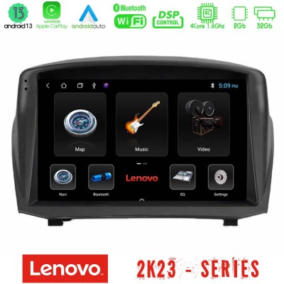 Lenovo Car Pad Ford Fiesta 2008-2012 4core Android 13 2+32GB Navigation Multimedia Tablet 9