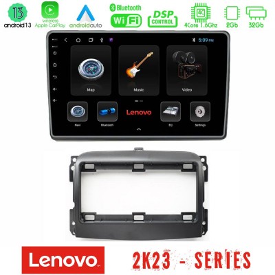 Lenovo Car Pad Fiat 500L 4Core Android 13 2+32GB Navigation Multimedia Tablet 10