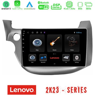 Lenovo Car Pad Honda Jazz 2009-2013 4Core Android 13 2+32GB Navigation Multimedia Tablet 10