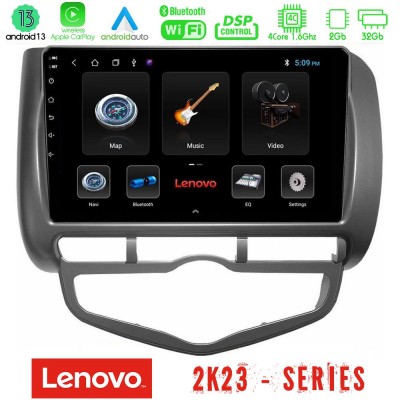Lenovo Car Pad Honda Jazz 2002-2008 (Auto A/C) 4Core Android 13 2+32GB Navigation Multimedia Tablet 9