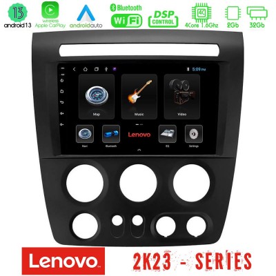 Lenovo Car Pad Hummer H3 2005-2009 4Core Android 13 2+32GB Navigation Multimedia Tablet 9