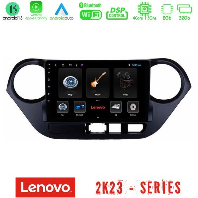 Lenovo Car Pad Hyundai i10 2014-2020 4Core Android 13 2+32GB Navigation Multimedia Tablet 9
