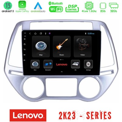 Lenovo Car Pad Hyundai i20 2012-2014 Auto A/C 4Core Android 13 2+32GB Navigation Multimedia Tablet 9