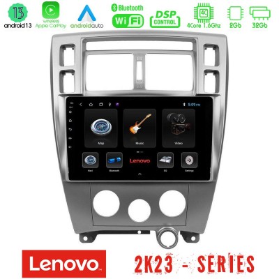 Lenovo Car Pad Hyundai Tucson 4Core Android 13 2+32GB Navigation Multimedia Tablet 10