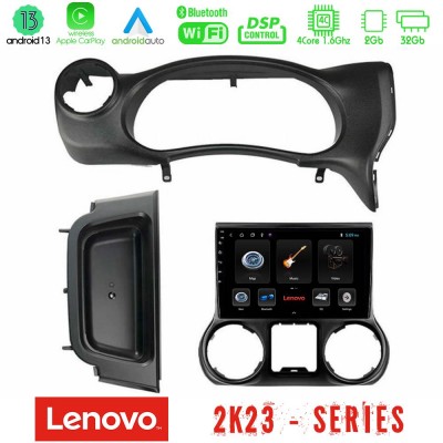 Lenovo Car Pad Jeep Wrangler 2014-2017 4core Android 13 2+32GB Navigation Multimedia Tablet 9