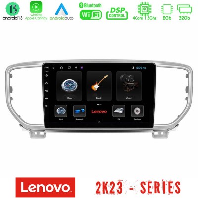 Lenovo Car Pad Kia Sportage 2018-2021 4Core Android 13 2+32GB Navigation Multimedia Tablet 9