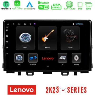 Lenovo Car Pad Kia Stonic 4Core Android 13 2+32GB Navigation Multimedia Tablet 9