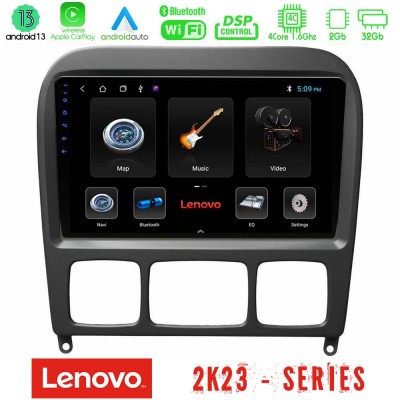 Lenovo Car Pad Mercedes S Class 1999-2004 (W220) 4core Android 13 2+32GB Navigation Multimedia Tablet 9″