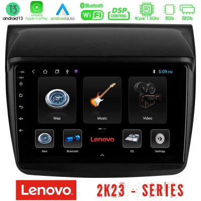 Lenovo Car Pad Mitsubishi L200 4Core Android 13 2+32GB Navigation Multimedia Tablet 9