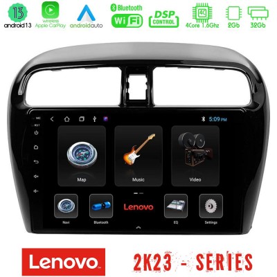 Lenovo Car Pad Mitsubishi Space Star 2013-2016 4Core Android 13 2+32GB Navigation Multimedia Tablet 9