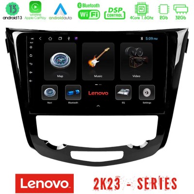 Lenovo Car Pad Nissan Qashqai J11 (AUTO A/C) 4Core Android 13 2+32GB Navigation Multimedia Tablet 10