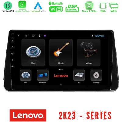 Lenovo Car Pad Nissan Micra K14 4Core Android 13 2+32GB Navigation Multimedia Tablet 10