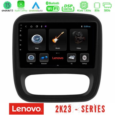 Lenovo Car Pad Renault/Nissan/Opel/Fiat 4core Android 13 2+32GB Navigation Multimedia Tablet 9