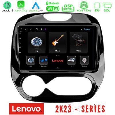 Lenovo Car Pad Renault Captur 2013-2019 (Auto AC) 4Core Android 13 2+32GB Navigation Multimedia Tablet 9