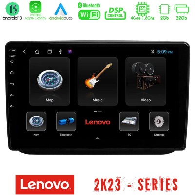 Lenovo Car Pad Skoda Fabia 2007-2014 4Core Android 13 2+32GB Navigation Multimedia Tablet 10