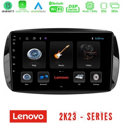 Lenovo Car Pad Smart 453 4Core Android 13 2+32GB Navigation Multimedia Tablet 9