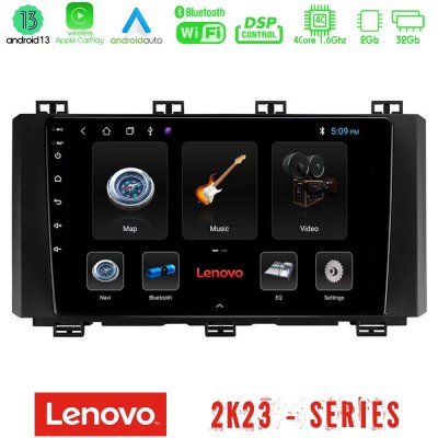 Lenovo Car Pad Seat Ateca 2017-2021 4Core Android 13 2+32GB Navigation Multimedia Tablet 9