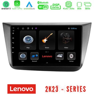 Lenovo Car Pad Seat Altea 2004-2015 4Core Android 13 2+32GB Navigation Multimedia Tablet 9