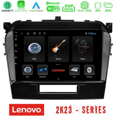 Lenovo Car Pad Suzuki Vitara 2015-2021 4Core Android 13 2+32GB Navigation Multimedia Tablet 9