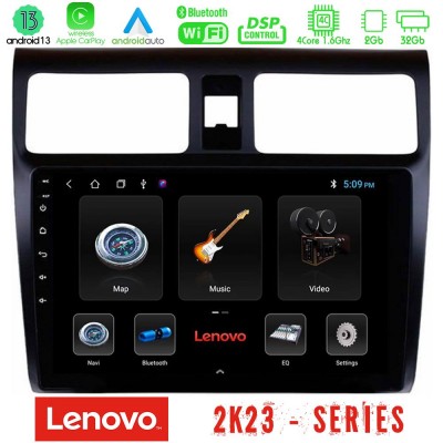 Lenovo Car Pad Suzuki Swift 2005-2010 4Core Android 13 2+32GB Navigation Multimedia Tablet 10