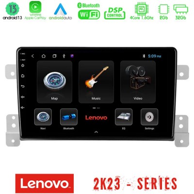 Lenovo Car Pad Suzuki Grand Vitara 4Core Android 13 2+32GB Navigation Multimedia Tablet 9
