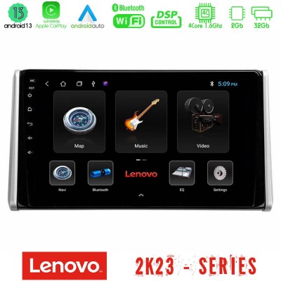 Lenovo Car Pad Toyota RAV4 2019-2023 4Core Android 13 2+32GB Navigation Multimedia Tablet 10