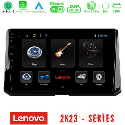 Lenovo Car Pad Toyota Corolla 2019-2022 4Core Android 13 2+32GB Navigation Multimedia Tablet 9