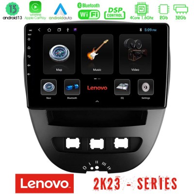 Lenovo Car Pad Toyota Aygo/Citroen C1/Peugeot 107 4Core Android 13 2+32GB Navigation Multimedia Tablet 10