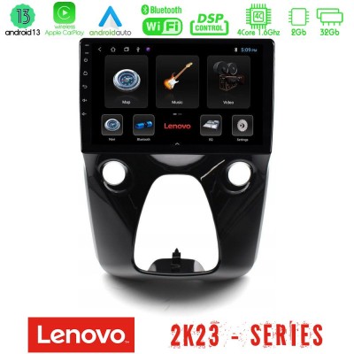 Lenovo Car Pad Toyota Aygo | Citroen C1 | Peugeot 108 4Core Android 13 2+32GB Navigation Multimedia 10