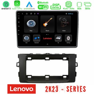 Lenovo Car Pad Toyota Auris 2013-2016 4core Android 13 2+32GB Navigation Multimedia Tablet 10
